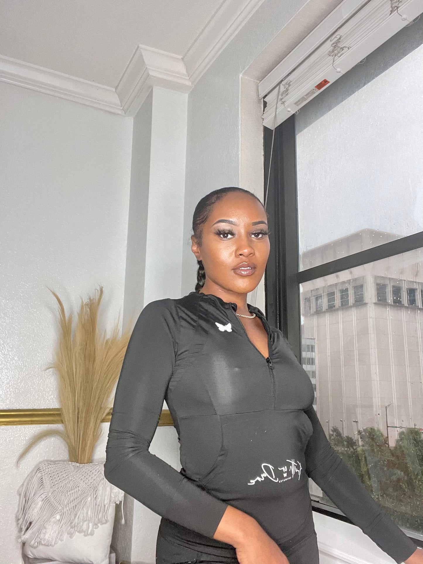 Daring Long Sleeve Zip Sweatshirt