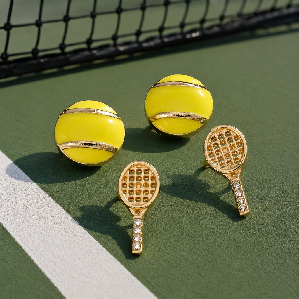 🎾 Court Crush Earrings Set