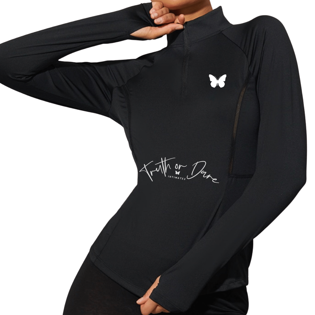 Daring Long Sleeve Zip Sweatshirt